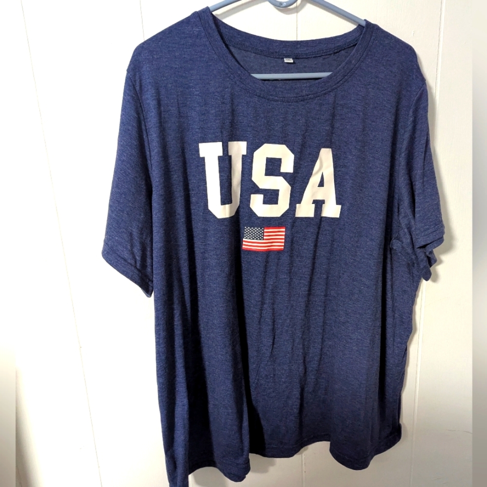 Blue USA Graphic T-Shirt